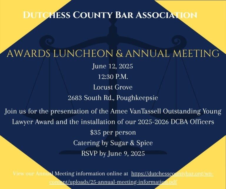June Awards Luncheon – Dutchess County Bar Association